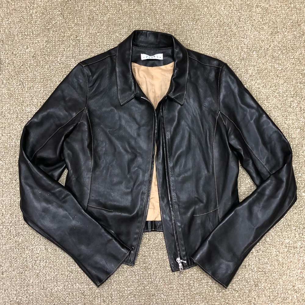 Nigel Preston Leather Moto Jacket XS Soft